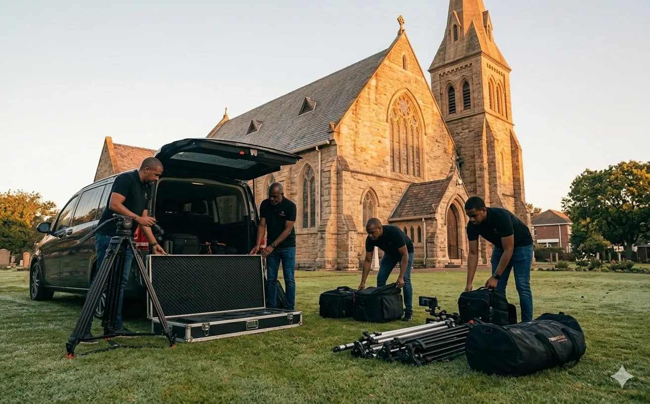 Complete bundle setup at a funeral venue