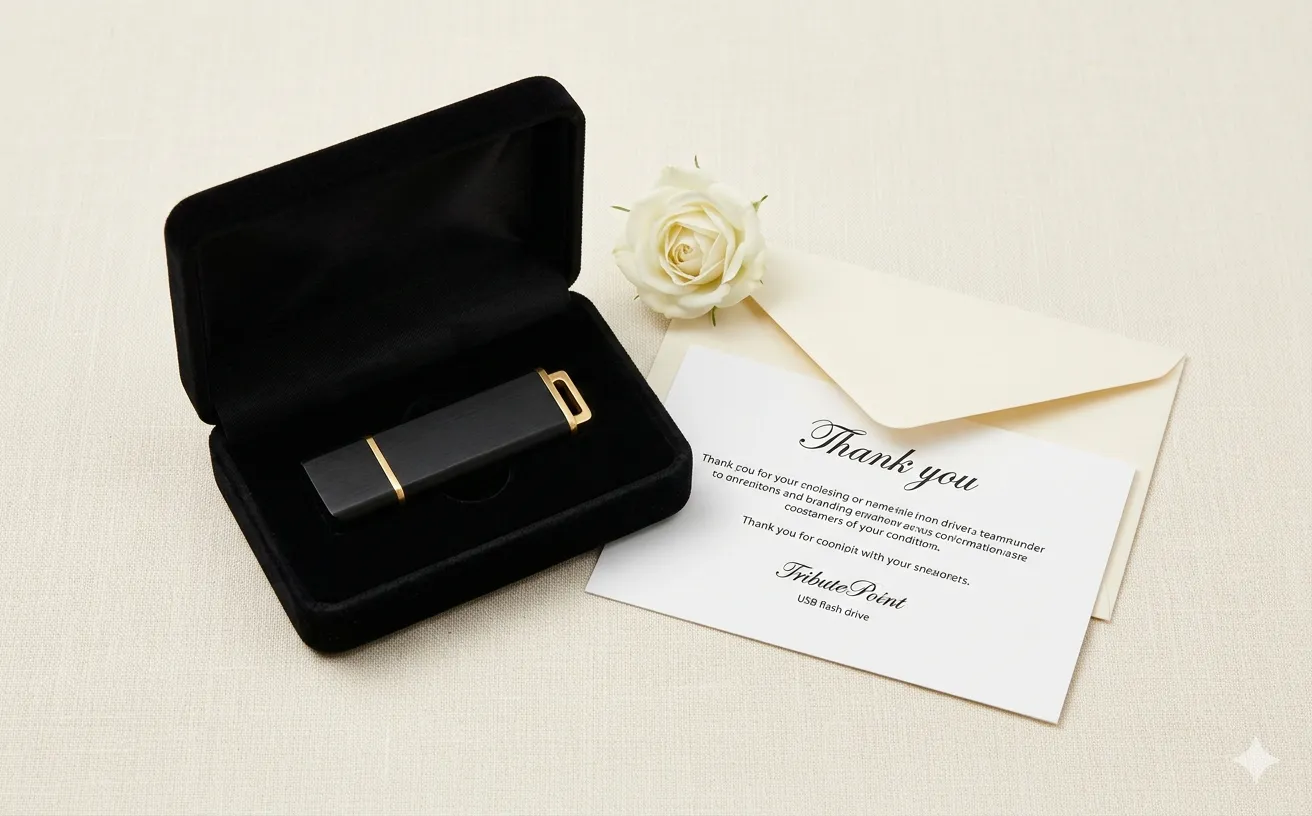 USB memorial video delivery