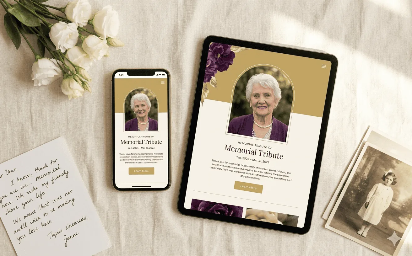 TributePoint memorial page features